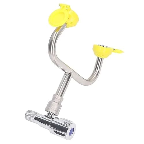 DAUERHAFT Faucet Mounted Emergency Eyewash Station with 2 Inflatable Nozzles & Flip Top Dust Cover | Continuous Flow thumbnail 4