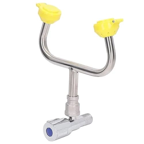DAUERHAFT Faucet Mounted Emergency Eyewash Station with 2 Inflatable Nozzles & Flip Top Dust Cover | Continuous Flow thumbnail 5