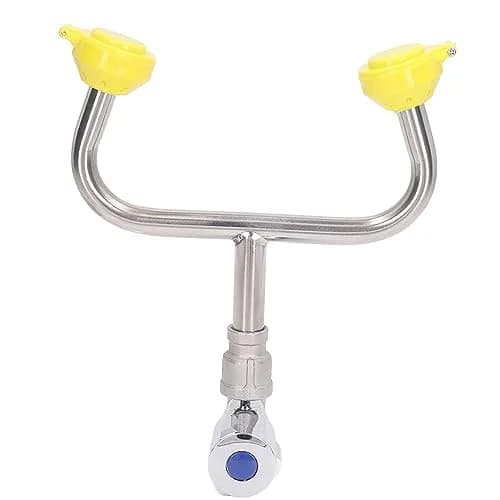 DAUERHAFT Faucet Mounted Emergency Eyewash Station with 2 Inflatable Nozzles & Flip Top Dust Cover | Continuous Flow thumbnail 7