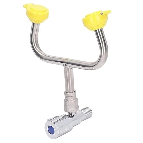 DAUERHAFT Faucet Mounted Emergency Eyewash Station with 2 Inflatable Nozzles & Flip Top Dust Cover | Continuous Flow thumbnail 9