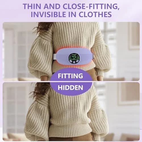 HOTBAG Cordless Heating Pad for Cramps | Purple | Fast Relief for Menstrual Pain thumbnail 8