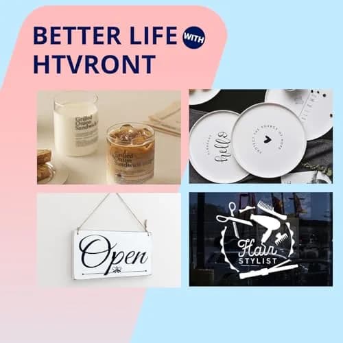 HTVRONT Matte White Permanent Vinyl Roll 12in x 65ft | Large Size & Durable thumbnail 8