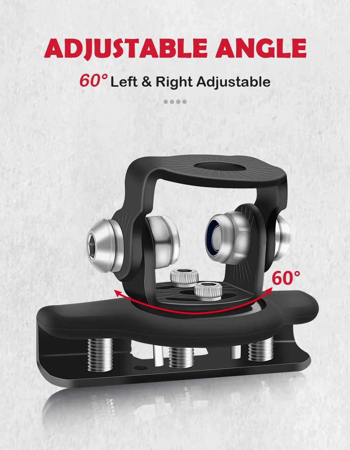 NORTHYUN Black LED Hood Mounts (2-Pack) | Universal Stainless Steel Clamp Lights for Trucks, SUVs, Vans - view 6