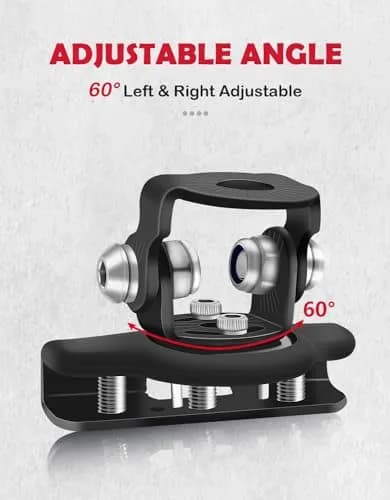NORTHYUN Black LED Hood Mounts (2-Pack) | Universal Stainless Steel Clamp Lights for Trucks, SUVs, Vans thumbnail 6