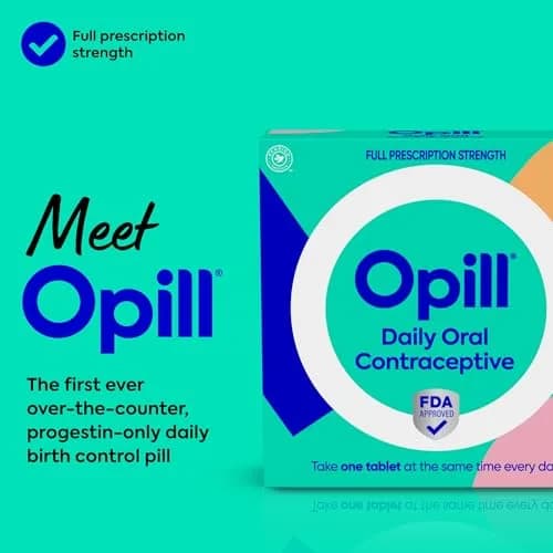 Opill Daily Birth Control Pills 84 Count | FDA-Approved OTC Progestin-Only Contraceptive thumbnail 3
