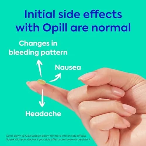 Opill Daily Birth Control Pills OTC 28 Count | Progestin-Only, Estrogen-Free, FDA-Approved thumbnail 4