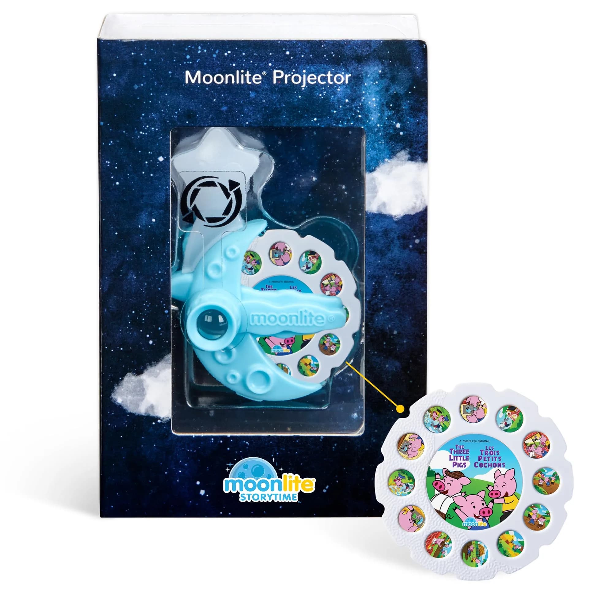 Moonlite Storytime Projector + The Three Little Pigs Single Story | Interactive Learning Toy for Ages 2-6 - main product image