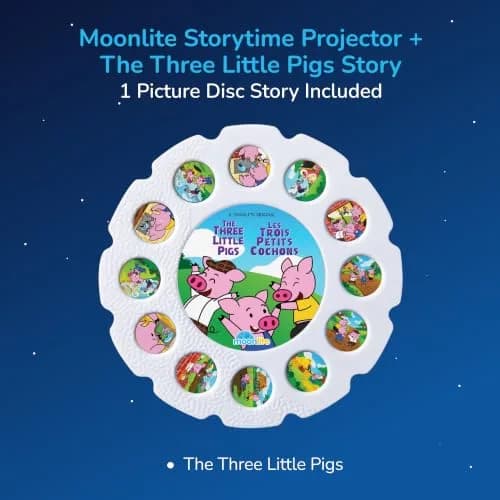Moonlite Storytime Projector + The Three Little Pigs Single Story | Interactive Learning Toy for Ages 2-6 thumbnail 8