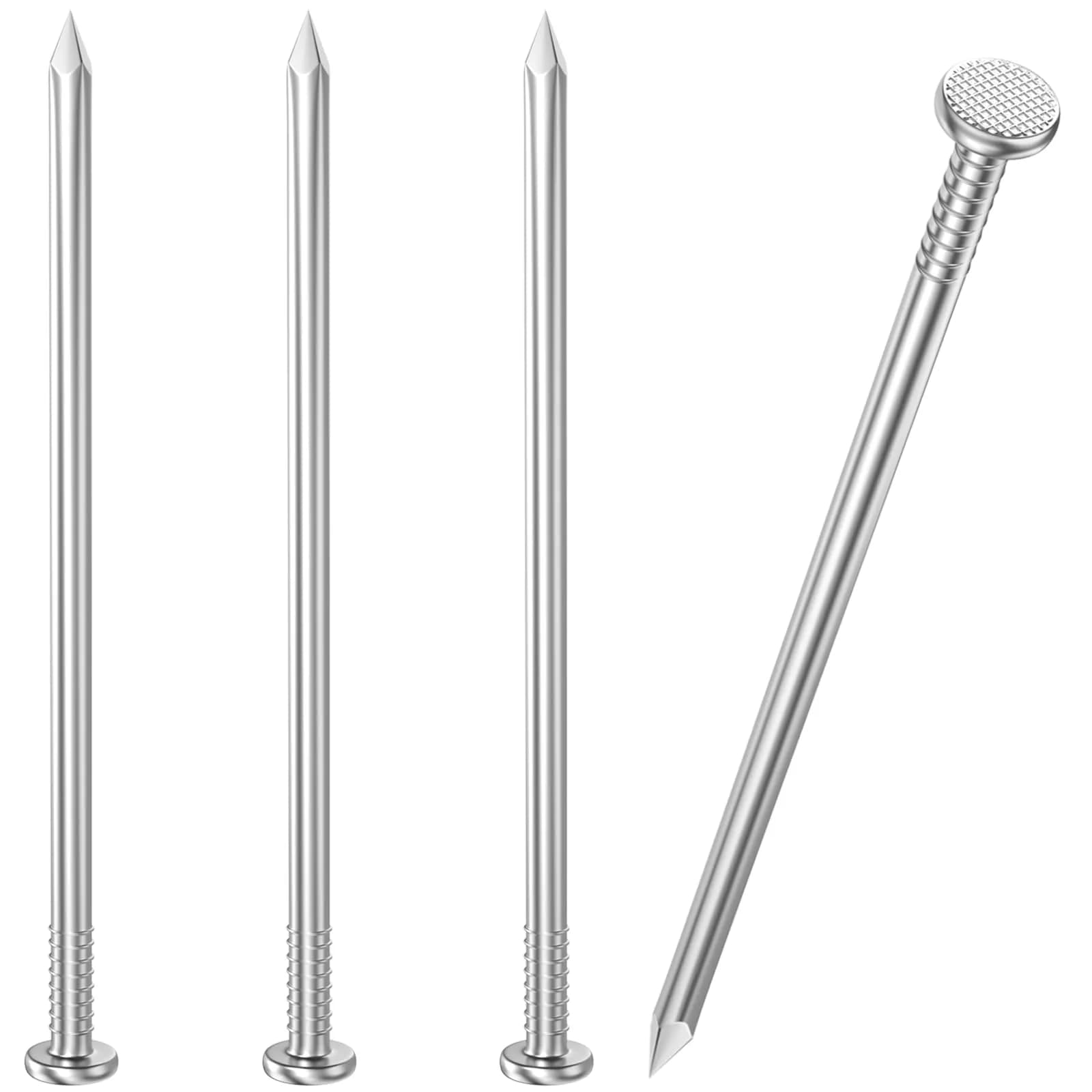 VGBUY 3.5 Inch Flat Head Nails for Hanging Pictures, 60PCS | 8.9 cm (3.5 in) Stainless Steel Picture Hanger Nails - main product image