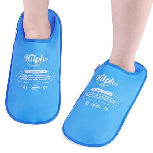 Hilph Foot Ice Pack Slippers, 1 Pair, 30.5cm (12.2") | Plantar Fasciitis & Swollen Feet Pain Relief thumbnail 1