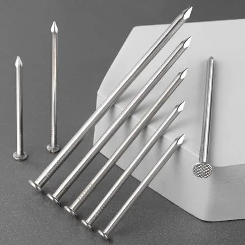 VGBUY 360PCS Stainless Steel Finishing Nails 1-1/2 Inch (3.81 cm) | Flat Head Picture Hanging Nails for Wood & Walls thumbnail 2