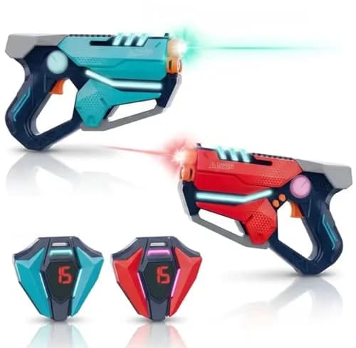 TG BLOCKS Laser Tag Set of 2 with LED Vests | Futuristic Sci-Fi Design & Advanced Gameplay Options thumbnail 5