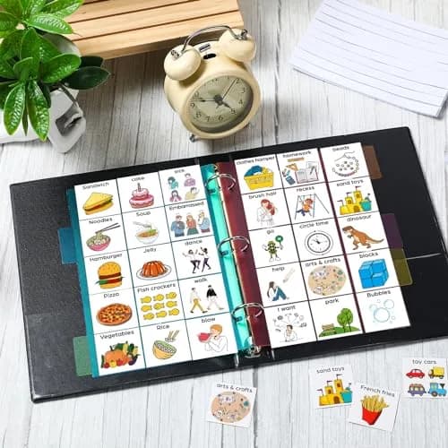 Resurhang 162 Cartoon Communication Book Autism Speech Binder 21x14.8cm | Visual & Engaging Communication Tool thumbnail 5