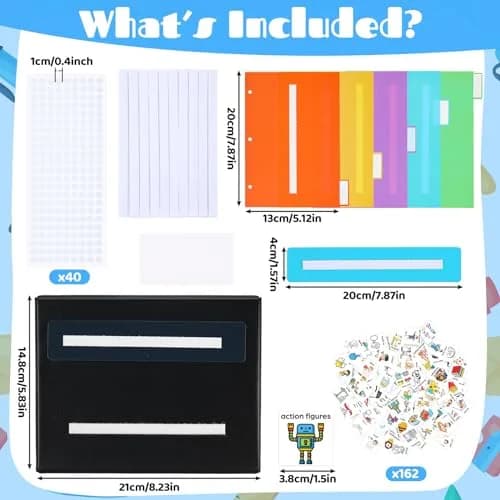 Resurhang 162 Cartoon Communication Book Autism Speech Binder 21x14.8cm | Visual & Engaging Communication Tool thumbnail 2