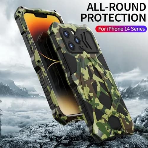 Lunivop for iPhone 15 Pro Max Case Metal Heavy Duty Camouflage | Military Grade 6.7'' thumbnail 5