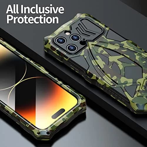 Lunivop for iPhone 15 Pro Max Case Metal Heavy Duty Camouflage | Military Grade 6.7'' thumbnail 6