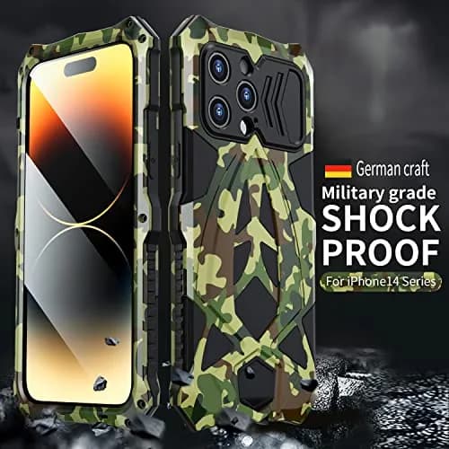 Lunivop for iPhone 15 Pro Max Case Metal Heavy Duty Camouflage | Military Grade 6.7'' thumbnail 2