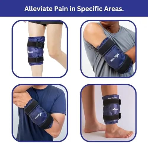 MEDVICE Knee Ice Pack Wrap with Cold Compression for Pain Relief, Swelling & Inflammation | 25.4 oz (720 g) thumbnail 6