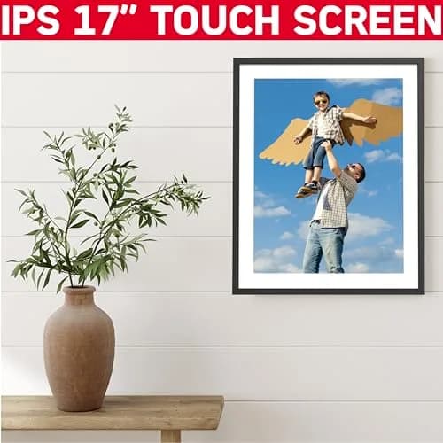 AgfaPhoto WiFi Frameo Digital Picture Frame, 17 Inch Touchscreen Display with 32GB Storage thumbnail 3