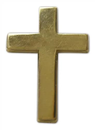 Novel Merk Christian Cross Icon Religious Lapel Pin, Hat Pin & Tie Tack Set with Clutch Back (3 Cross) thumbnail 2
