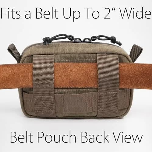 diodrio Waxed Canvas Belt Pouch Medium | Water Resistant EDC Bag for Men & Women thumbnail 6