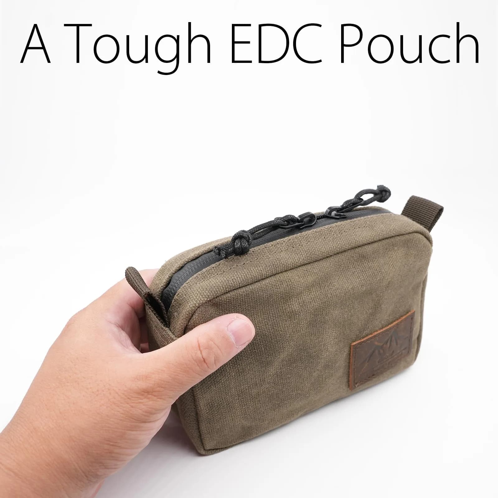 diodrio Waxed Canvas Belt Pouch Medium | Water Resistant EDC Bag for Men & Women - view 8
