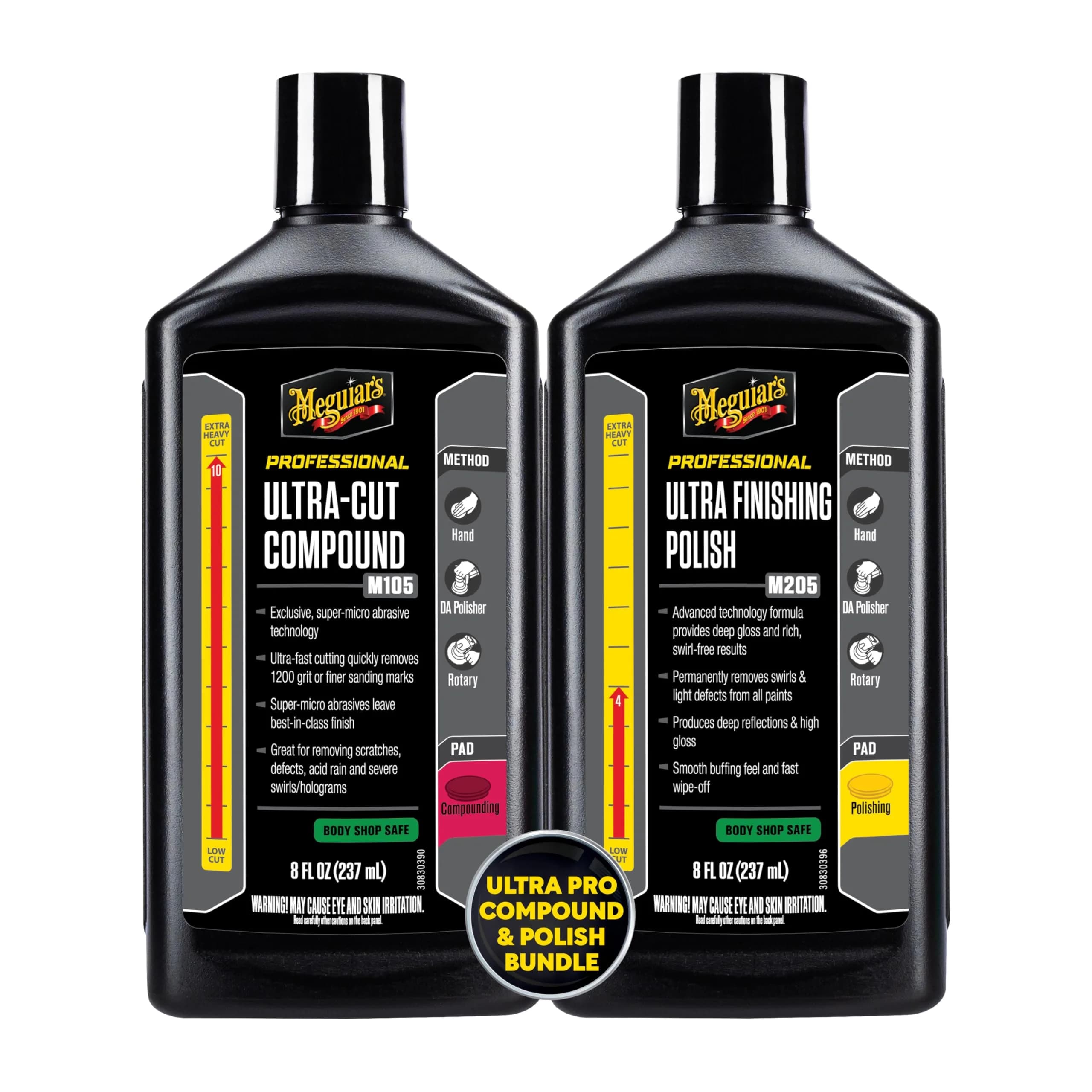 Meguiar's M205 Mirror Glaze Ultra Finishing Polish 8 Oz - For Superior Gloss - main product image