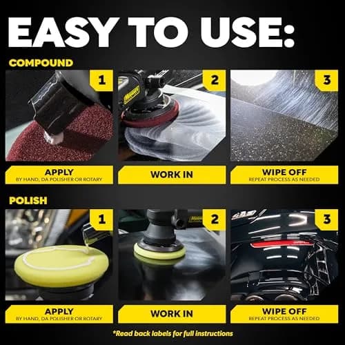 Meguiar's Mirror Glaze Compound & Polish Kit 227g (8 Oz) | Removes Scratches & Swirls for Showroom Gloss thumbnail 6