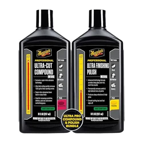 Meguiar's Mirror Glaze Compound & Polish Kit 227g (8 Oz) | Removes Scratches & Swirls for Showroom Gloss thumbnail 1