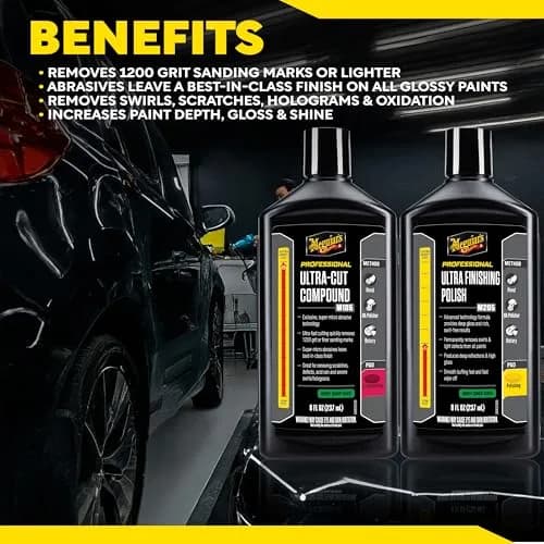 Meguiar's Mirror Glaze Compound & Polish Kit 227g (8 Oz) | Removes Scratches & Swirls for Showroom Gloss thumbnail 8
