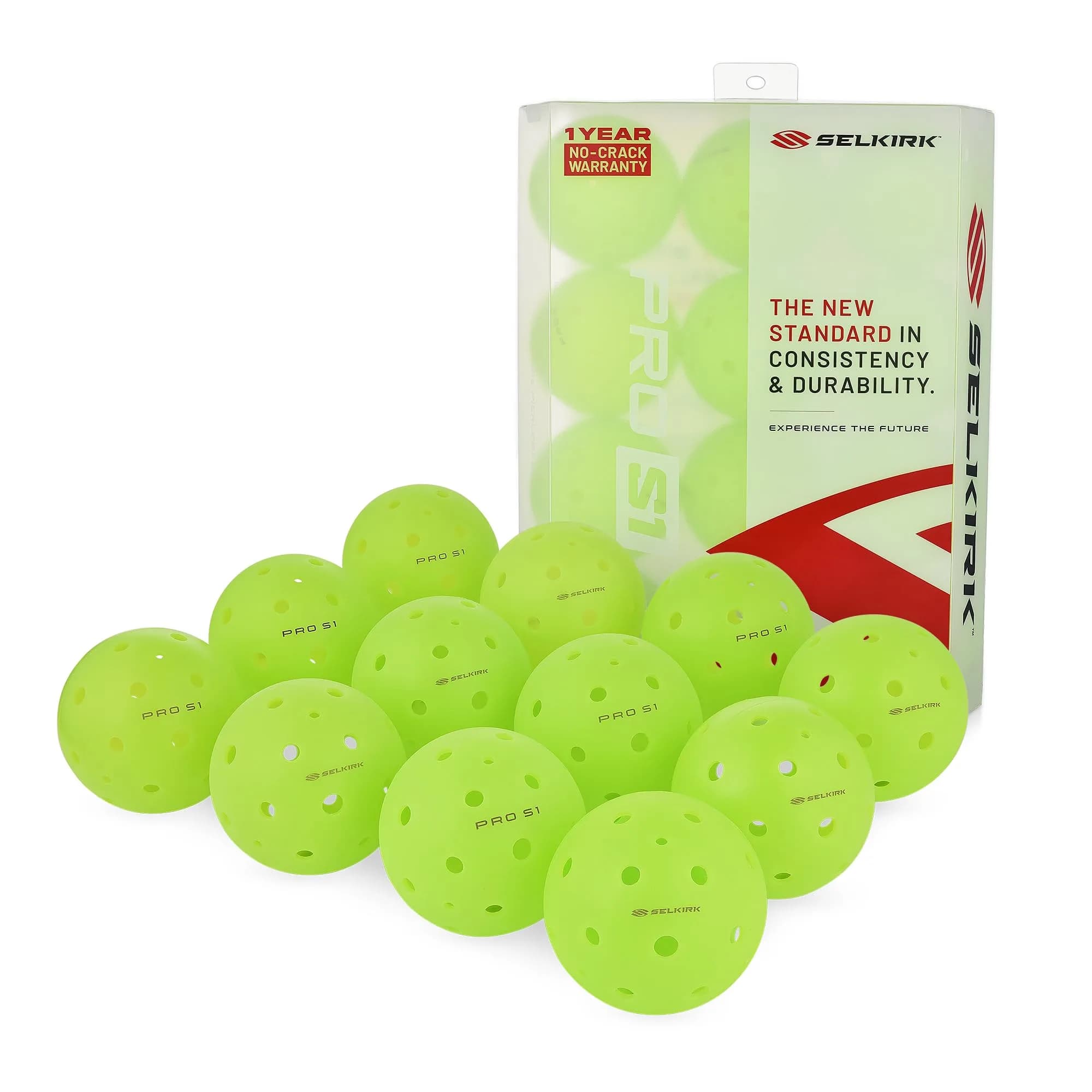 Selkirk Sport Pro S1 Outdoor Pickleball Balls (12 Pack) | USAPA Approved for Tournament Play - main product image