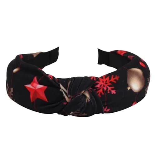 Ardorchid Green Christmas Headband Set | 4-Piece Fabric Hair Hoop for Women & Girls thumbnail 8