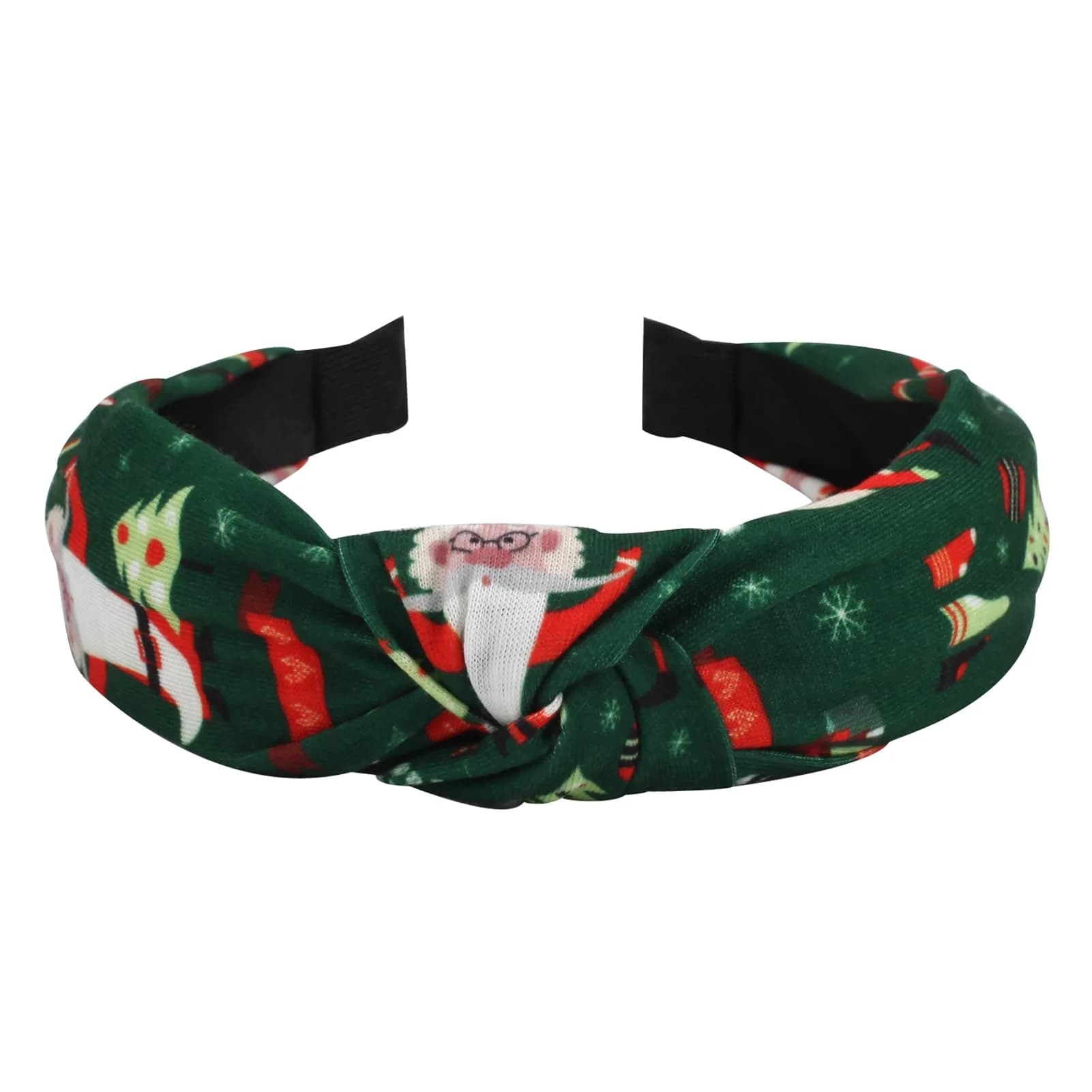 Ardorchid Green Christmas Headband Set | 4-Piece Fabric Hair Hoop for Women & Girls - view 9