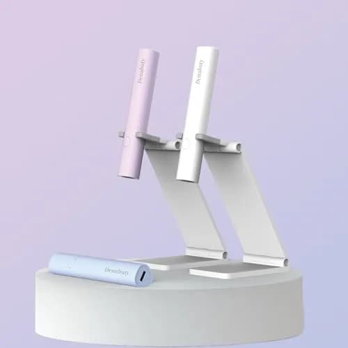 Denabuty Mini UV LED Nail Lamp Handheld with Stand, 11.3cm (4.4in) White | Portable Gel Nail Curing Light thumbnail 8
