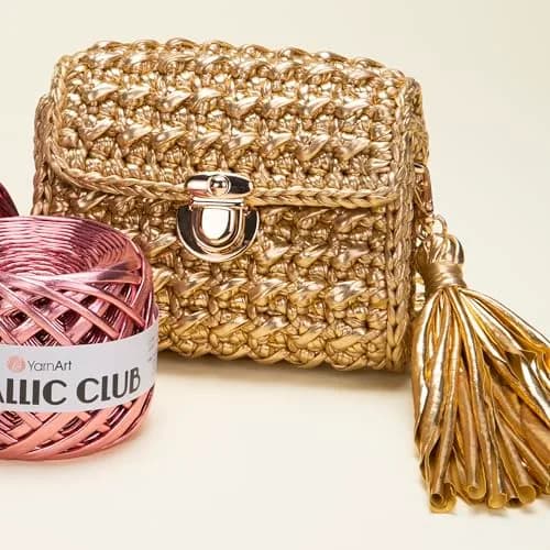 YarnArt Metallic Club Yarn Super Bulky 180g | Shiny Polyester for Crochet & Rugs thumbnail 5
