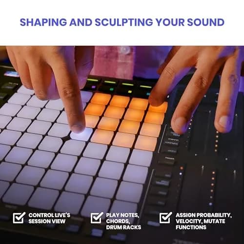 Akai Professional APC64 USB MIDI Pad Controller with 64 RGB Pads & 8 Touch Strips | Music Production & Live Performance thumbnail 4
