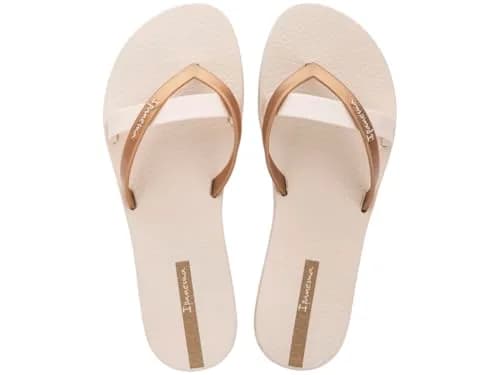 Ipanema KIREI FEM Flip Flops Beige Gold | Stylish Vegan Supportive Casual Footwear thumbnail 2
