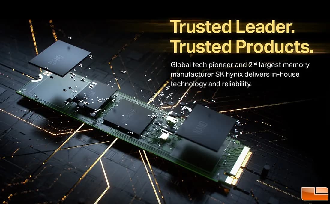 SK Hynix 512GB Gen4 M.2 2280 PCIe NVMe Internal SSD | 7000MB/s Read Speed - view 3