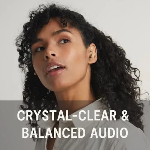 House of Marley Little Bird True Wireless Earbuds Cream | 6 Hours Playtime, USB-C Quick Charge thumbnail 4