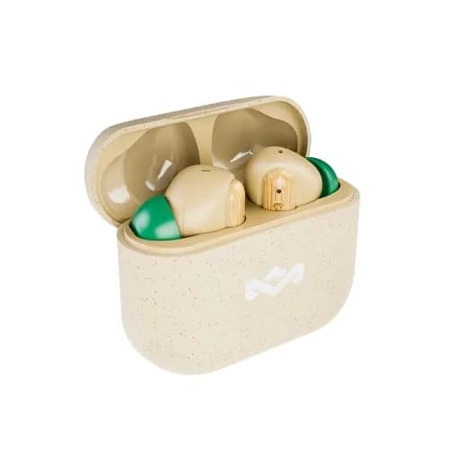 House of Marley Little Bird True Wireless Earbuds Cream | 6 Hours Playtime, USB-C Quick Charge thumbnail 2