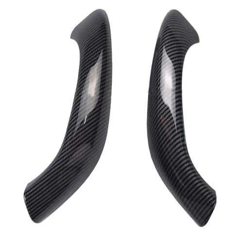 Kakulkomen Carbon Fiber Interior Door Panel Handle Pull Outer Cover Trim Replacement for BMW X1 X2 F48 F49 F39 2016-2020 (2-Piece Set) — Carbon Fiber-2 PCS
