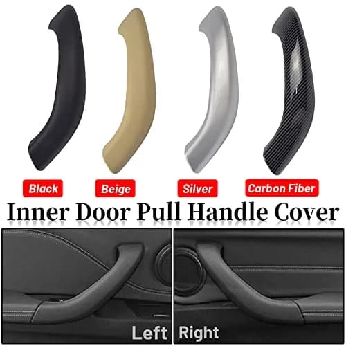 Kakulkomen Carbon Fiber Interior Door Panel Handle Pull Outer Cover Trim Replacement for BMW X1 X2 F48 F49 F39 2016-2020 (2-Piece Set) thumbnail 9