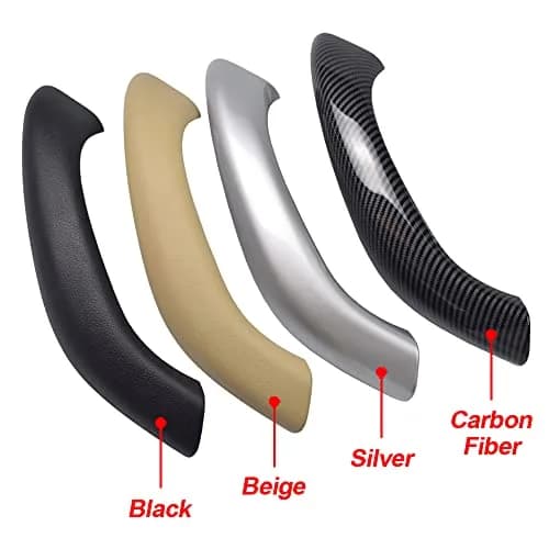 Kakulkomen Carbon Fiber Interior Door Panel Handle Pull Outer Cover Trim Replacement for BMW X1 X2 F48 F49 F39 2016-2020 (2-Piece Set) thumbnail 4
