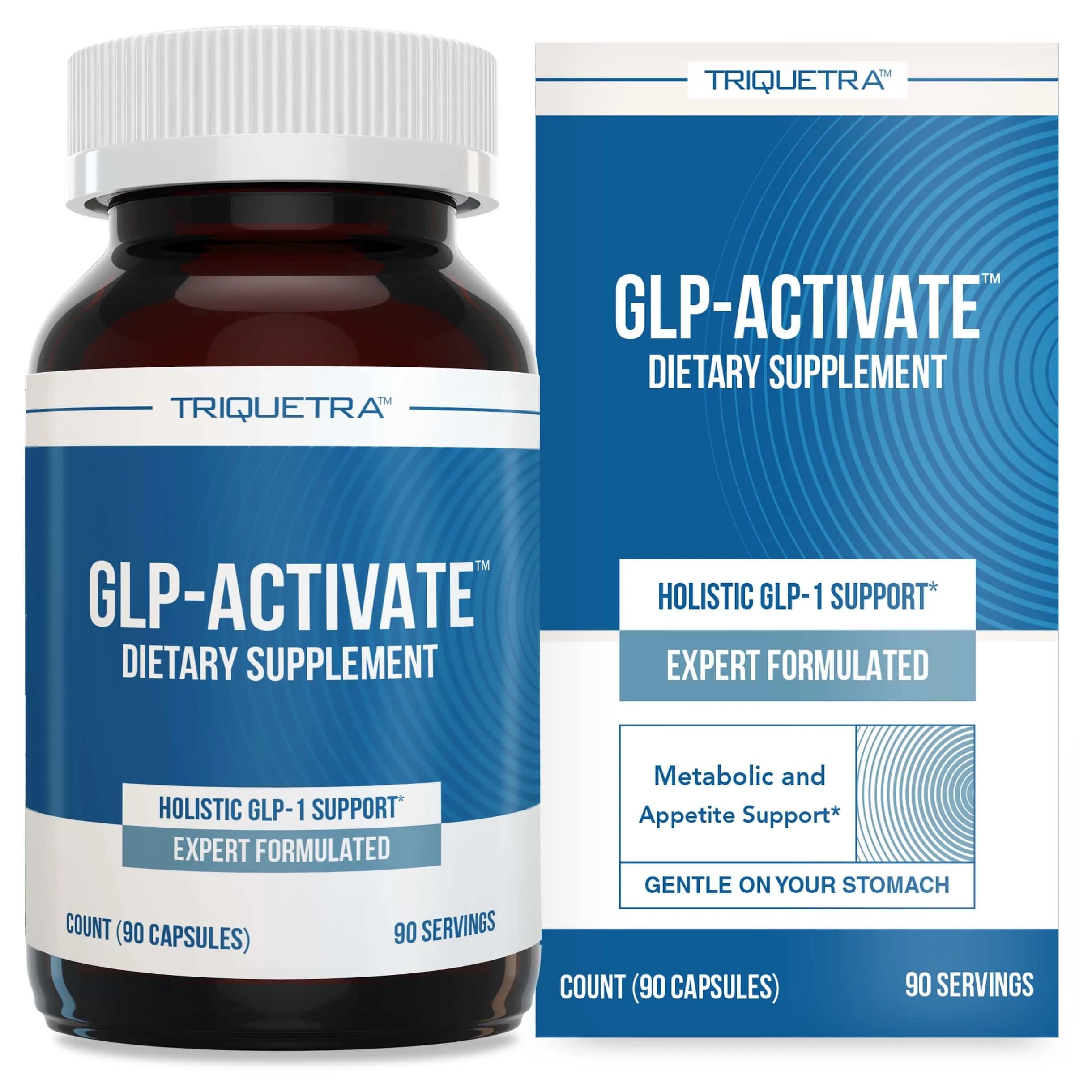 Triquetra Health GLP-Activate | Expert Formulated Hunger & Metabolism Support Supplement with 90 Capsules — Capsule