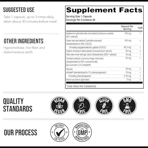Triquetra Health GLP-Activate | Expert Formulated Hunger & Metabolism Support Supplement with 90 Capsules thumbnail 7