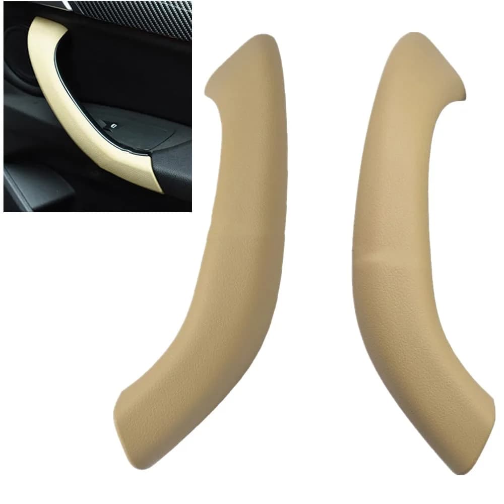 Kakulkomen Inner Door Panel Handle for BMW X1 F48 F49 X2 F39 (Beige, 2-Pack) — Beige-2PCS