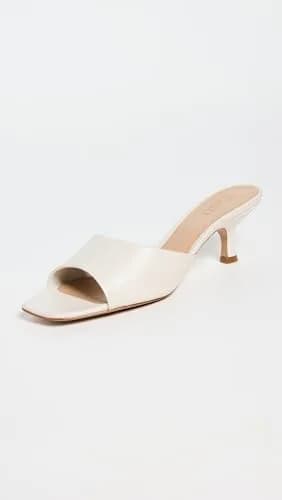 SCHUTZ Women's Dethalia Slide Heels Pearl 8.5 Medium US | Open Toe Block Heel thumbnail 3