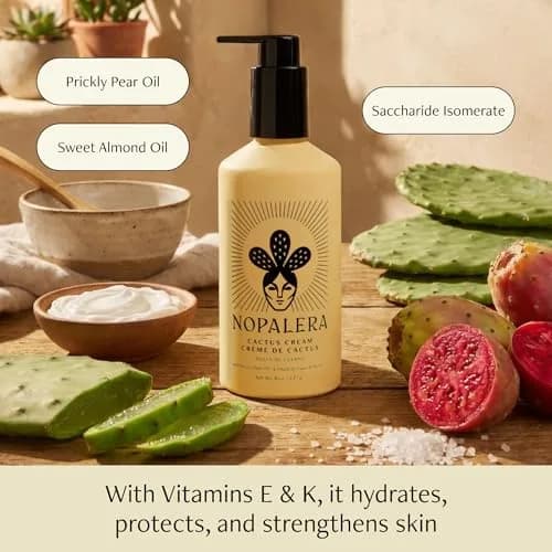 Nopalera Dulce de Cuerpo Cactus Cream Moisturizing Body Lotion 8 oz | Vegan, Prickly Pear Oil, Amber, Vanilla thumbnail 4