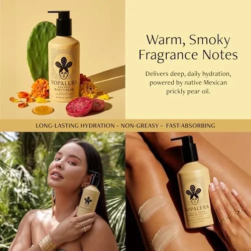 Nopalera Dulce de Cuerpo Cactus Cream Moisturizing Body Lotion 8 oz | Vegan, Prickly Pear Oil, Amber, Vanilla thumbnail 2