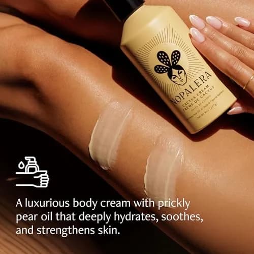 Nopalera Dulce de Cuerpo Cactus Cream Moisturizing Body Lotion 8 oz | Vegan, Prickly Pear Oil, Amber, Vanilla thumbnail 3